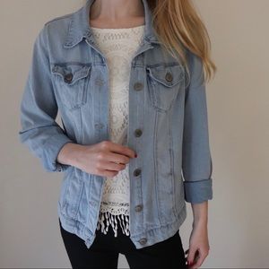 Light wash jean jacket